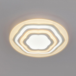 Светодиодный потолочный светильник Eurosvet 90117/4 белый в стиле Модерн. Коллекция Siluet. Подходит для интерьера Для гостиной 