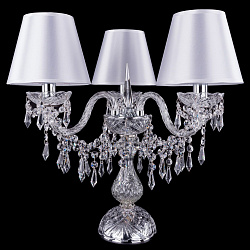 Настольная лампа декоративная Bohemia Ivele 1403L/3/141-39/Ni/SH21-160 в стиле . Коллекция Классика. Подходит для интерьера Для больших залов 