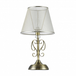 Настольная лампа декоративная Freya FR2405-TL-01-BS в стиле Арт-деко. Коллекция Driana. Подходит для интерьера Для спальни 