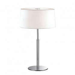 Настольная лампа декоративная Ideal Lux HILTON TL2 BIANCO в стиле Морской. Коллекция Hilton. Подходит для интерьера Для гостиной 