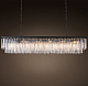 Люстра Odeon Clear Glass Hanging Chandelier D12