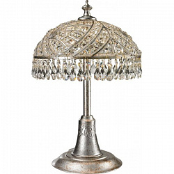 Настольная лампа N-Light 650-02-49 Sunset Silver в стиле Классический Хрусталь. Коллекция N-Light 650. Подходит для интерьера 